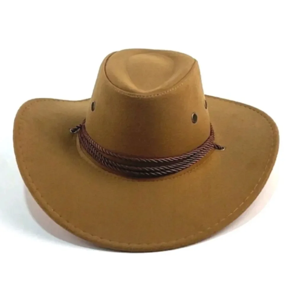 Womens Vintage camel western hat